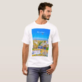 バルセロナ スペイン - パルク・グエル・ガウディのモザイク Tシャツ (正面フル)