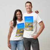 バルセロナ スペイン - パルク・グエル・ガウディのモザイク Tシャツ (ユニセックス)