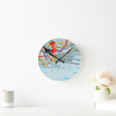 バルセロナ、スペイン ラウンド壁時計 (ホーム)