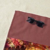 バルセロナ，スペイン，ヴィンテージのポスター ビーチタオル (インサイチュ)