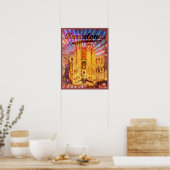 バルセロナ，スペイン，ヴィンテージのポスター ポスター (キッチン)