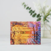 バルセロナ，スペイン，ヴィンテージのポスター ポストカード (スタンド正面)