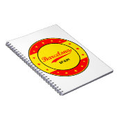 バルセロナ，スペイン，旗の色の付いた円 ノートブック (右側)