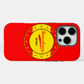 バルセロナ,スペイン,旗の色の付いた円 Case-Mate iPhoneケース (裏面 (横))