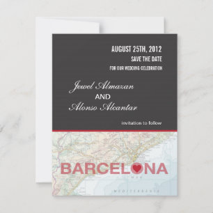 バルセロナ スペイン Save the Date 発表 セーブザデート