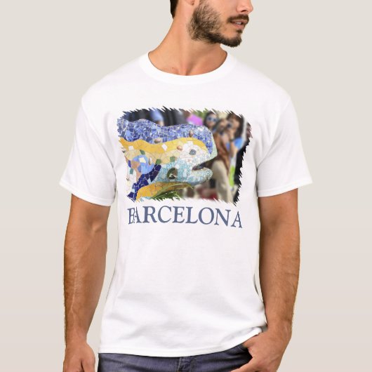 バルセロナ、スペイン Tシャツ (正面)
