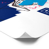 バルセロナ – スペインMilkTeaシティマップ ポスター (角)