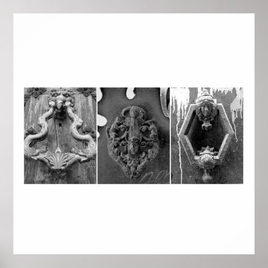 バルセロナ，ドアノックers ポスター (正面)