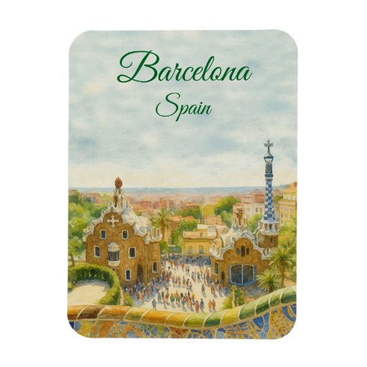 バルセロナ パルク・グエル マグネット (縦)