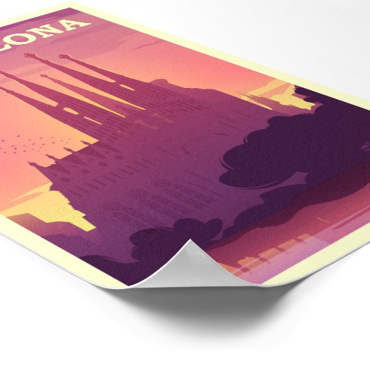 バルセロナ ポスター (角)