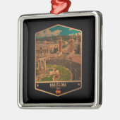 バルセロナ メタルオーナメント (左)