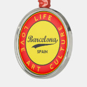 バルセロナ メタルオーナメント (左)