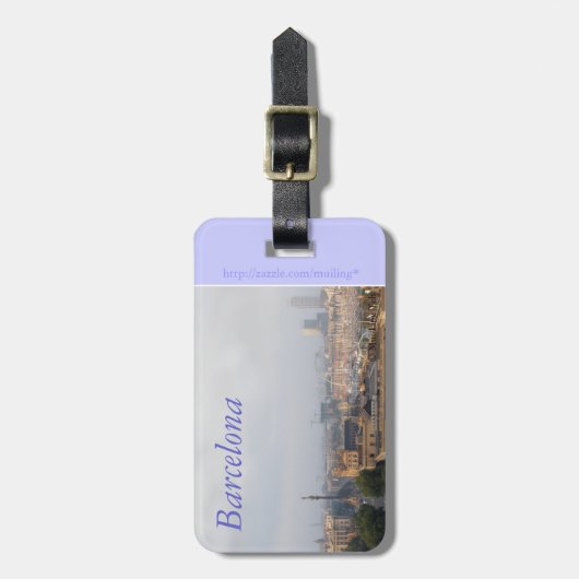 バルセロナ ラゲッジタグ (正面縦)
