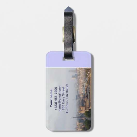 バルセロナ ラゲッジタグ (裏面縦)