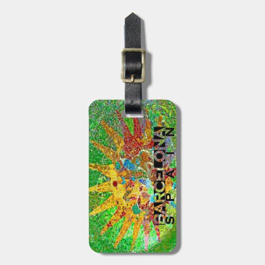 バルセロナ ラゲッジタグ (正面縦)