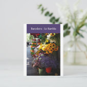 バルセロナ：ラランブラ ポストカード (スタンド正面)