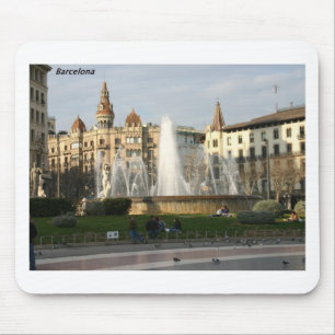 バルセロナ--広場--Catalunya--[kan.k] .JPG マウスパッド