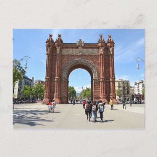 バルセロナ, Arc de Triomf ポストカード (正面)