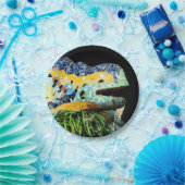 バルセロナ、Gaudi -トカゲ、スペイン(dinningパーティー) ペーパープレート (パーティー)