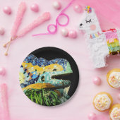 バルセロナ、Gaudi -トカゲ、スペイン(dinningパーティー) ペーパープレート (パーティー)