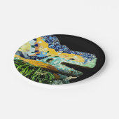 バルセロナ、Gaudi -トカゲ、スペイン(dinningパーティー) ペーパープレート (アングル)