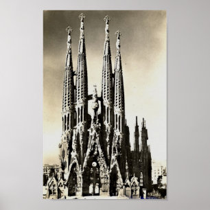 バルセロナ、Sagrada Familia ポスター