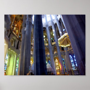 バルセロナ。 Sagrada Familia. ポスター