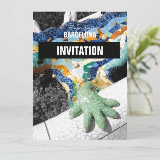 バルセロナGaudi公園Guell 招待状 (スタンド正面)