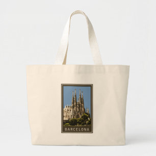バルセロナSagrada Familia ラージトートバッグ