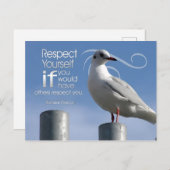 バルタサーグラシア感動的引用文「尊敬」 ポストカード (正面/裏面)