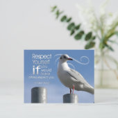 バルタサーグラシア感動的引用文「尊敬」 ポストカード (スタンド正面)