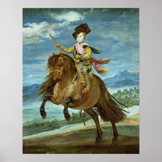 バルタサールカルロス王子の馬に乗って, c.1635-36 ポスター (正面)
