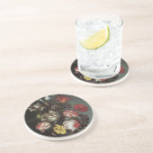 バルタザール・ファン・デル・アストによるヴィンテージ・バロックの花 コースター (側面)