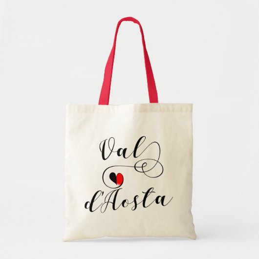 バルダオスタフラッグハート,イタリア,アオスタバレートートB トートバッグ (正面)