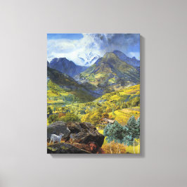 バルダオスタ(アルパ威厳のあるインイタリアンランドスケープ) キャンバスプリント