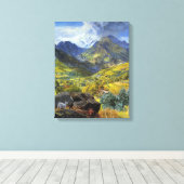 バルダオスタ(アルパ威厳のあるインイタリアンランドスケープ) キャンバスプリント (インサイチュ (ウッドフロア))