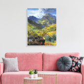 バルダオスタ(アルパ威厳のあるインイタリアンランドスケープ) キャンバスプリント (インサイチュ (リビング))