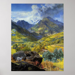 バルダオスタ(アルパ威厳のあるインイタリアンランドスケープ) ポスター