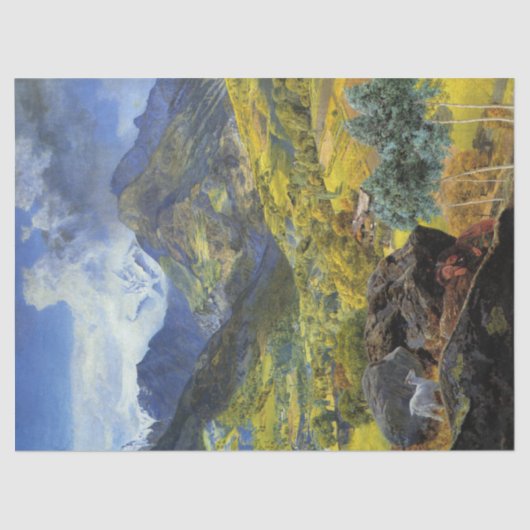 バルダオスタ(アルパ威厳のあるインイタリアンランドスケープ) 薄葉紙 (正面)