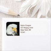 バルッ威厳のあるドイーグルポートレート ラベル (インサイチュ)