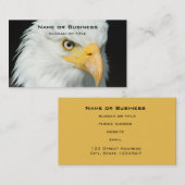 バルッ威厳のあるドイーグルポートレート 名刺 (正面/裏面)