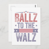 バルツからワルツ・ハリス・ワルツへ2024年選挙 ポストカード (正面/裏面)