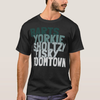 バルツヨークシャーテリアショルトジーfisky boomtown 1 tシャツ