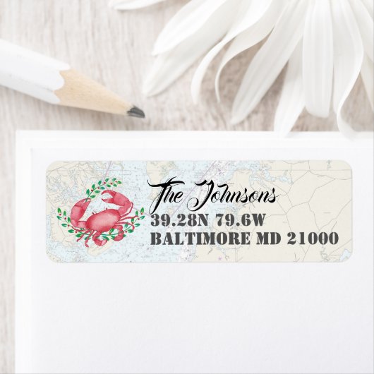 バルティ航海のモアからハッピーホリデーズ ラベル (インサイチュ)