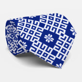 バルテ伝統的ィックラトビア模様タイ ネクタイ (ロール)