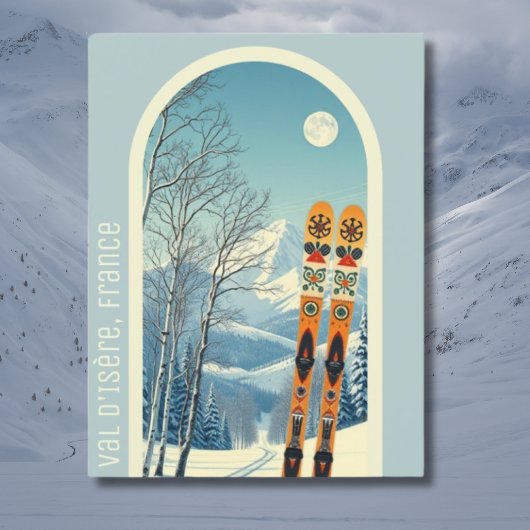 バルディセールフランススキーホリデーハガキ ポストカード