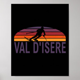 バルディゼールアルプスフランスのフランススキーリゾートスノーボア ポスター