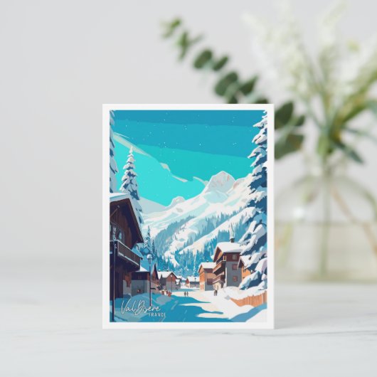 バルディゼールフランスアートヴィンテージトラベルイラストレーション ポストカード (スタンド正面)