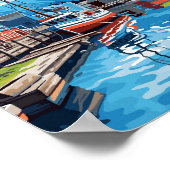 バルデスアラスカUSAヴィンテージ旅行イラストレーション ポスター (角)