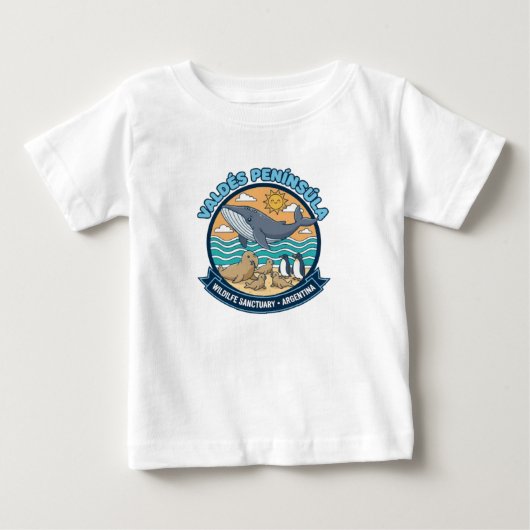 バルデス半島 ベビーTシャツ (正面)